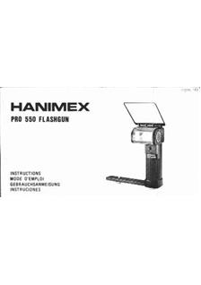 Hanimex Pro 550 manual. Camera Instructions.